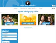 Tablet Screenshot of horsephotoexperience.com